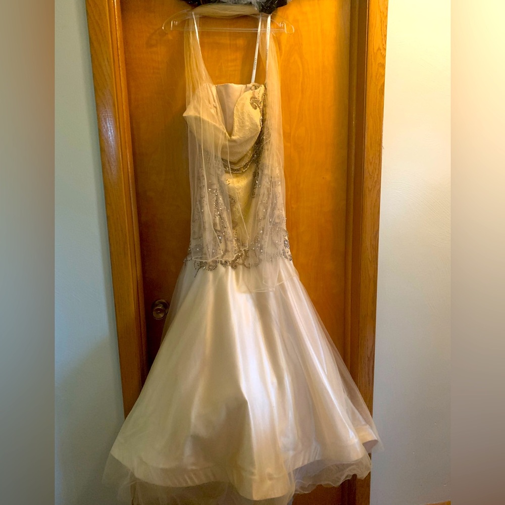 Clarisse gold/champagne prom dress.